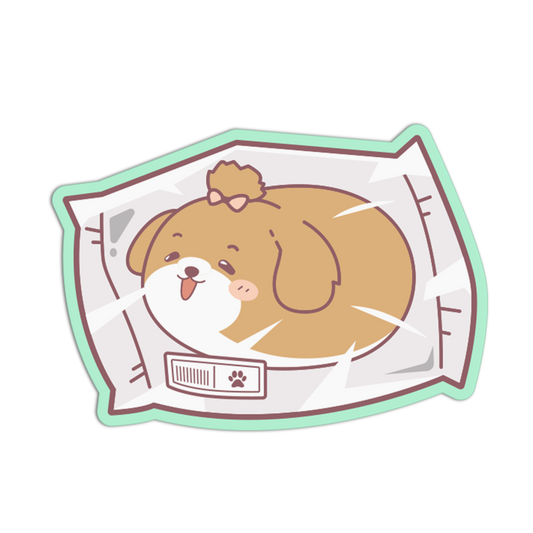 Shih Tzu Snack Cute Packed Sticker