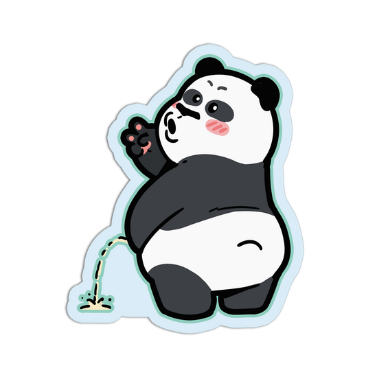 Panda Taking a Break Stickers