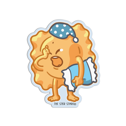 Sleepy Ravioli Cute Pasta Sticker