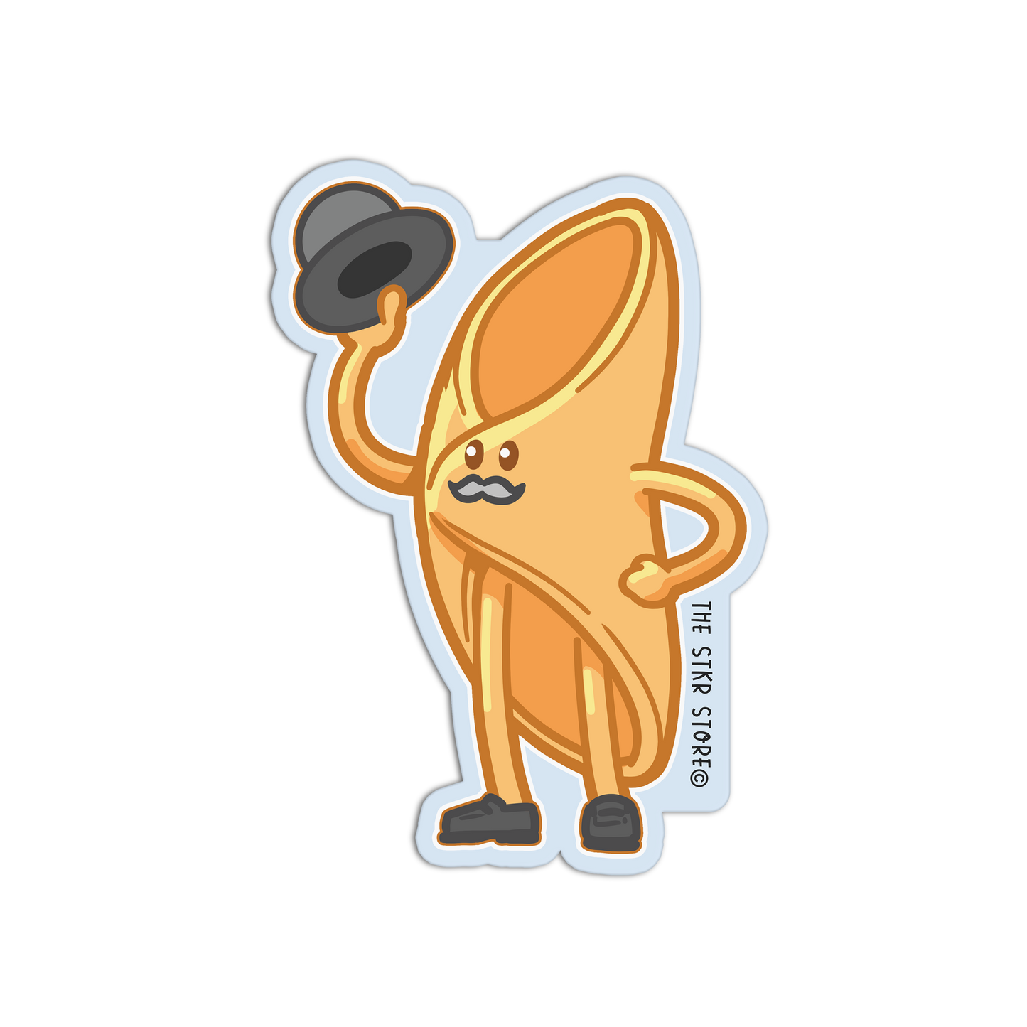 Penne Gentleman Cute Pasta Sticker