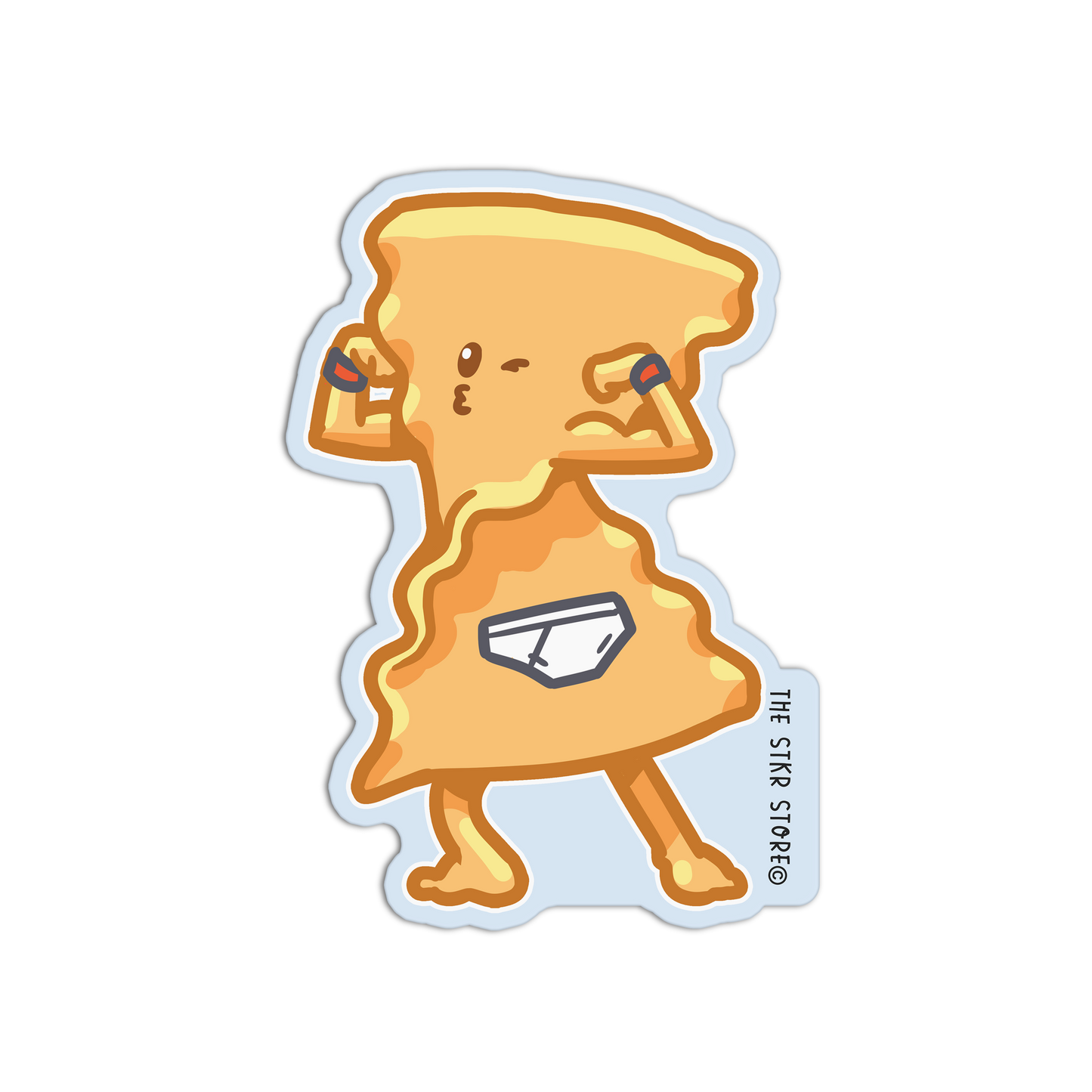 Lasagna Bodybuilder Cute Pasta Sticker
