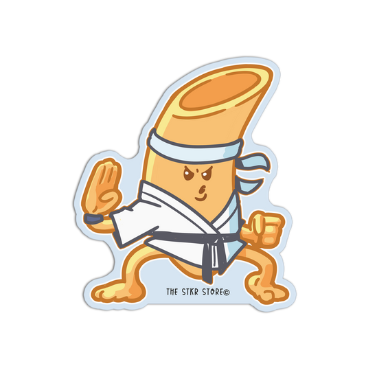 Penne Karate Master Cute Pasta Sticker