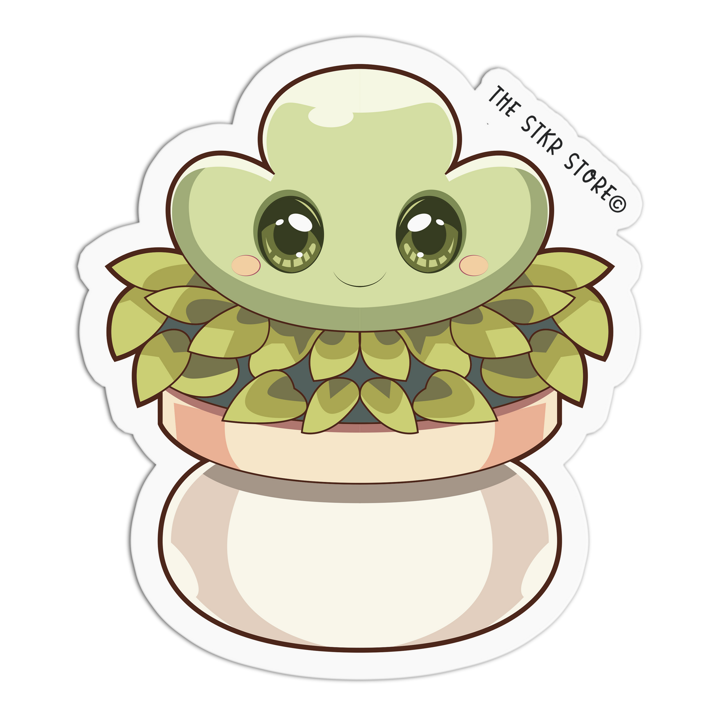 Cloud-Top Succulent Cute Plants Stickers