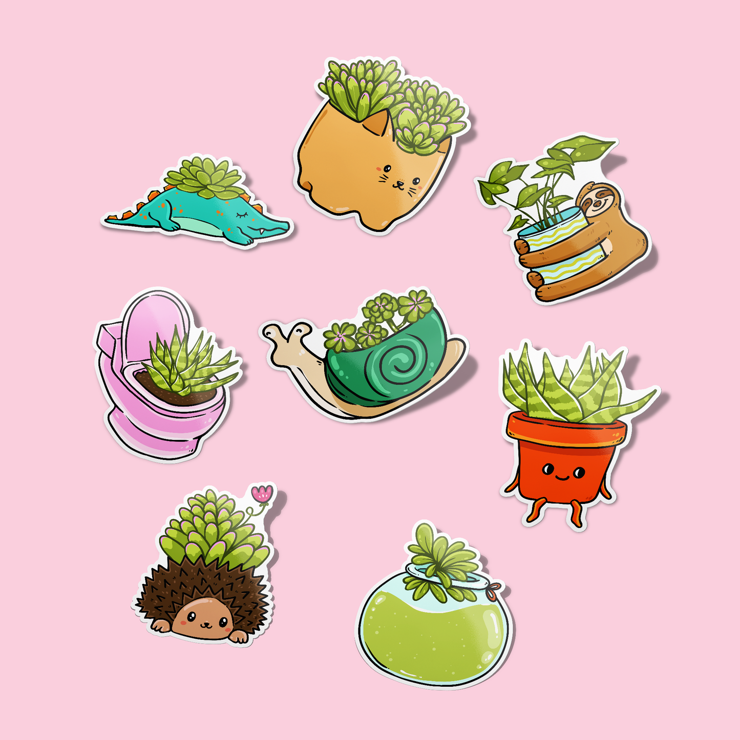Cute Plants Collection Sticker Pack