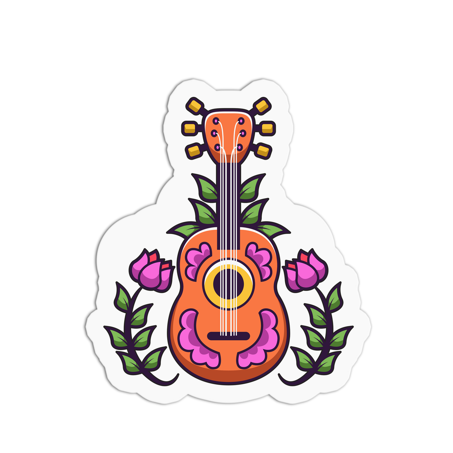 Strumming Spirit Day of the Dead Stickers