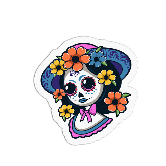Blossom Bow Day of the Dead Stickers