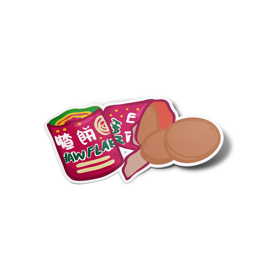Haw Flakes Asian Food Sticker