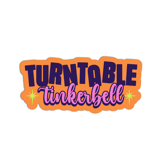 Turntable Tinkerbell DJ Set Stickers