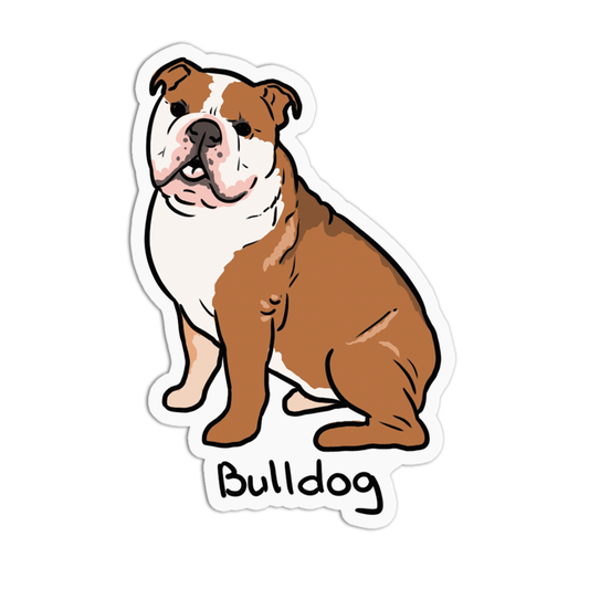 Bulldog Dogs Sticker