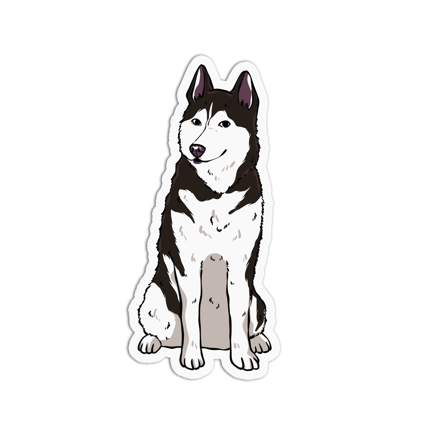Siberian Husky Dog Sticker
