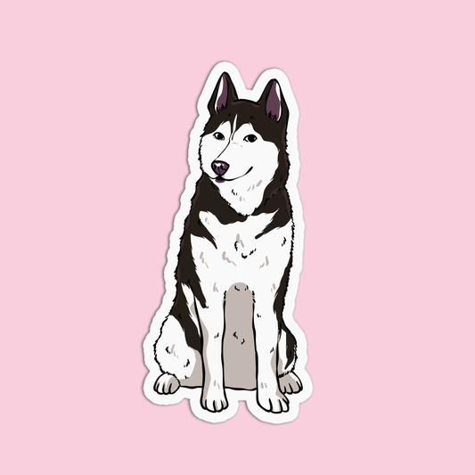 Siberian Husky Dog Sticker