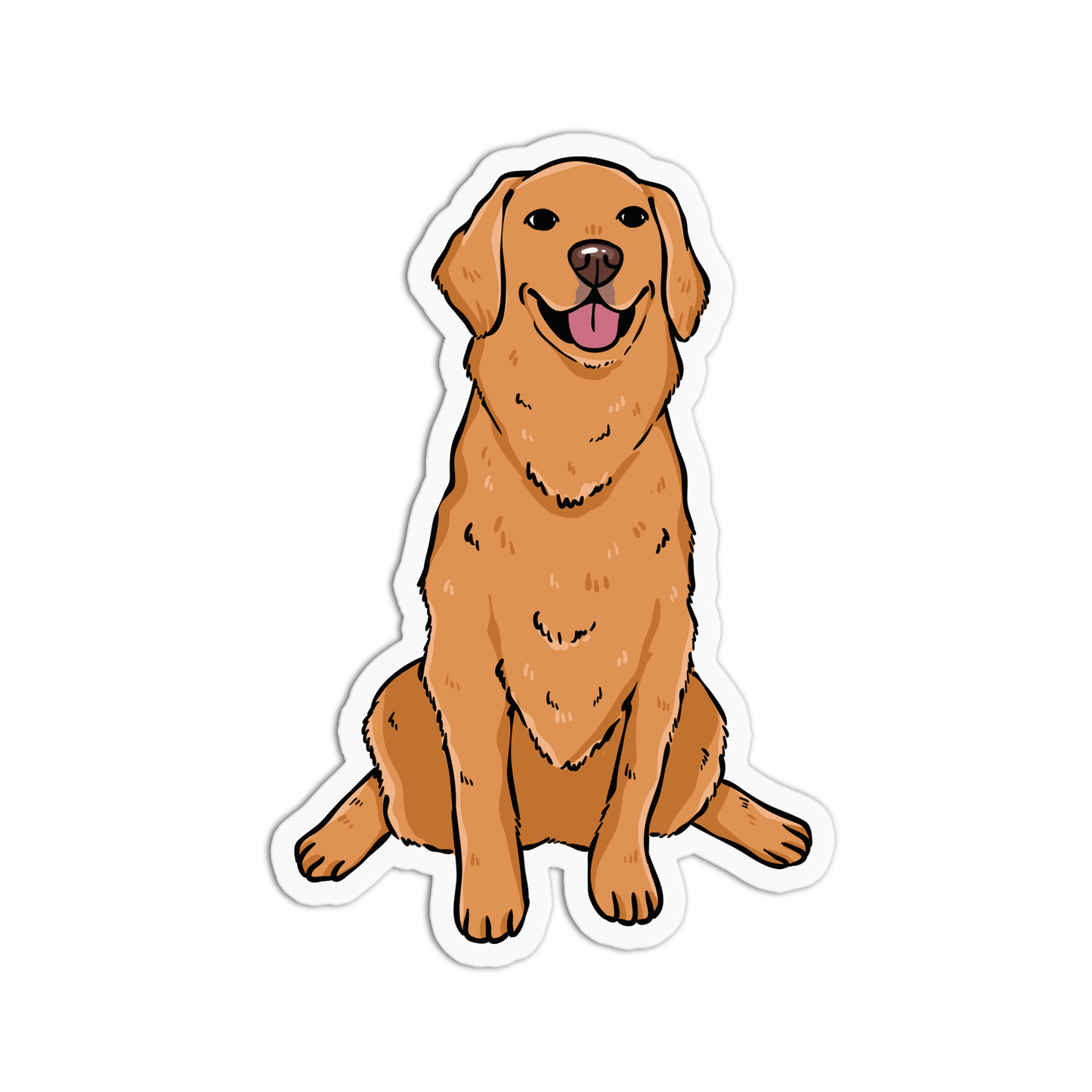 Golden Retriever Dog Sticker
