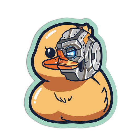 Cyber-Quack Duckies Stickers