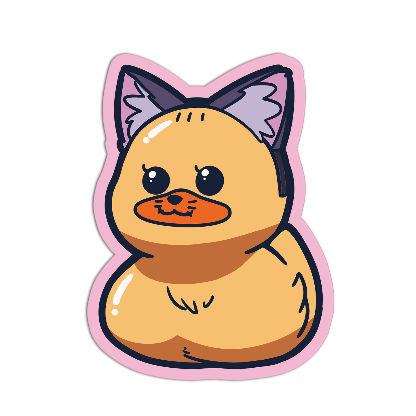 Fox-Eared Duckies Stickers