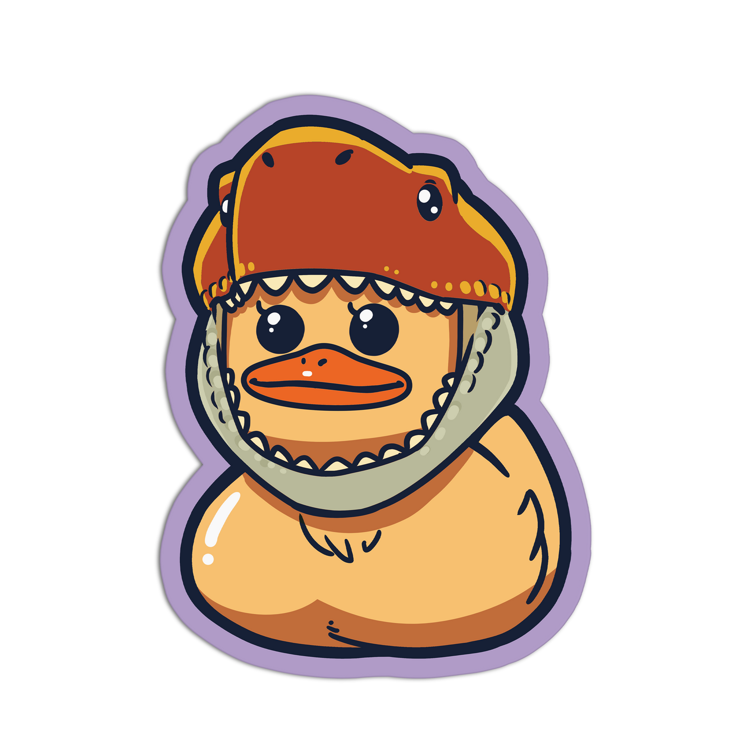 Tyrannosaurus Duckies Stickers\