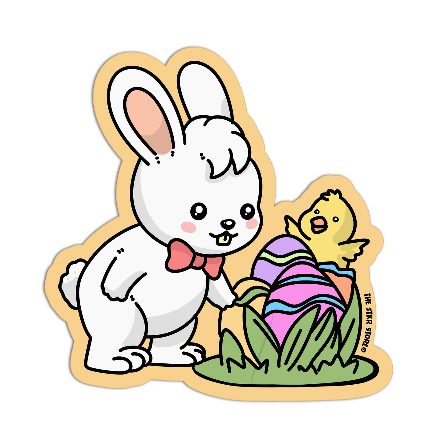 New Friends - Easter Bunny Sticker