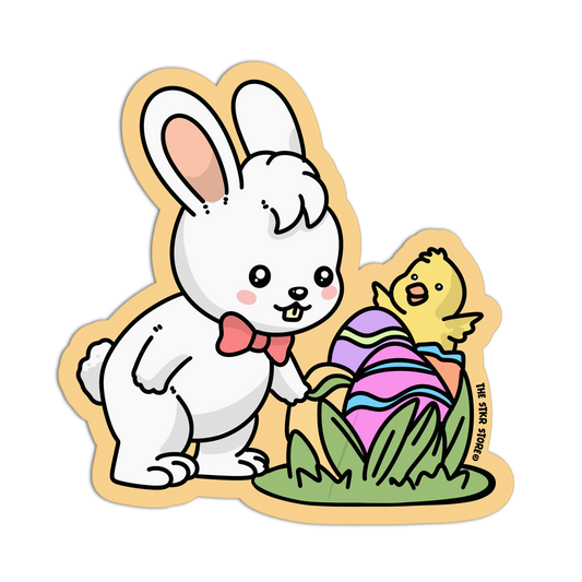 New Friends - Easter Bunny Sticker