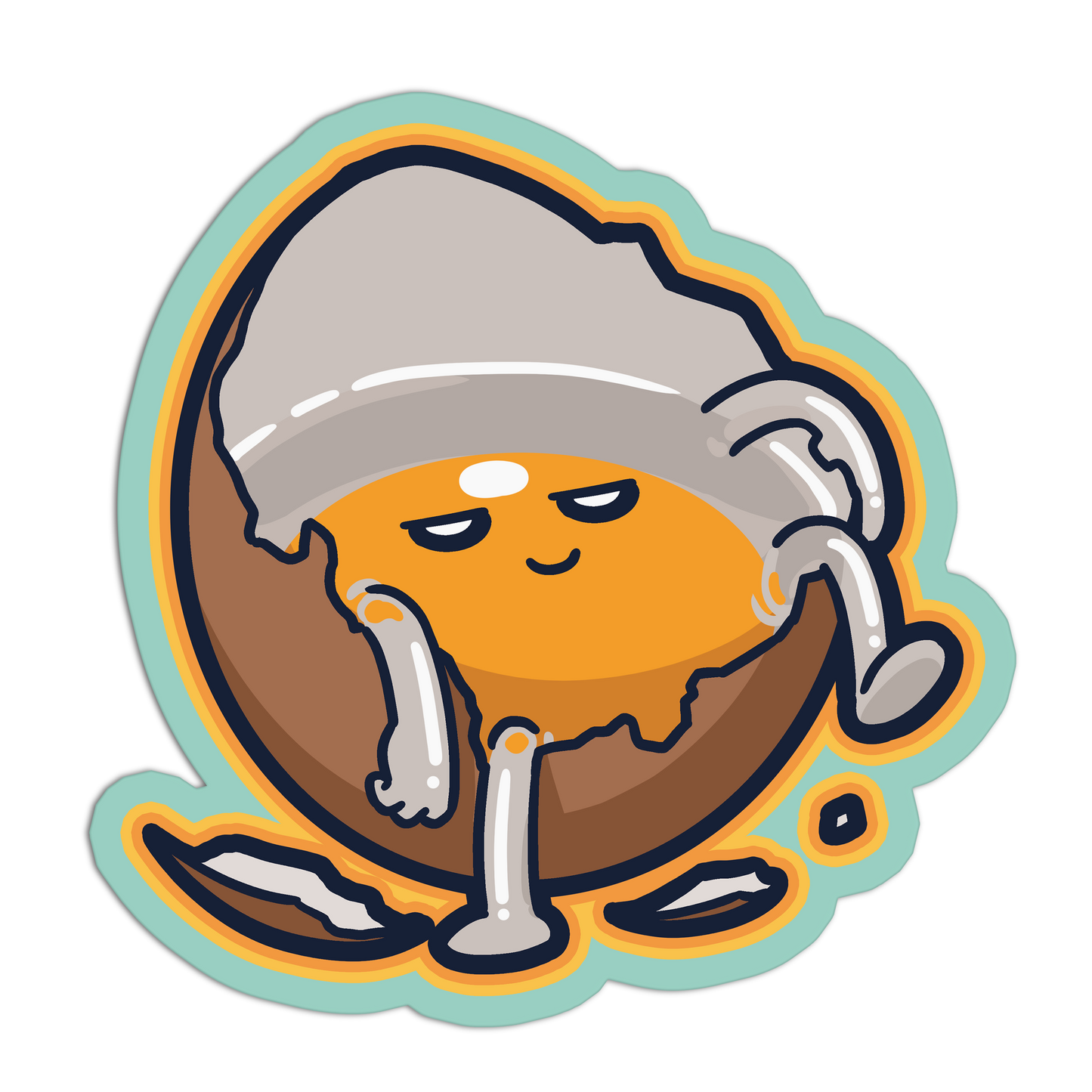 Shelly Life Breakfast Egg Stickers