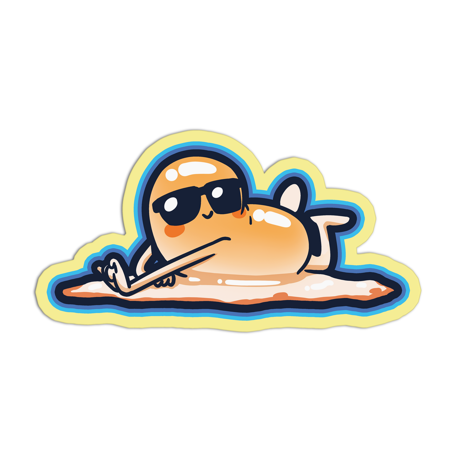 Sunny-Side Shades Breakfast Egg Stickers
