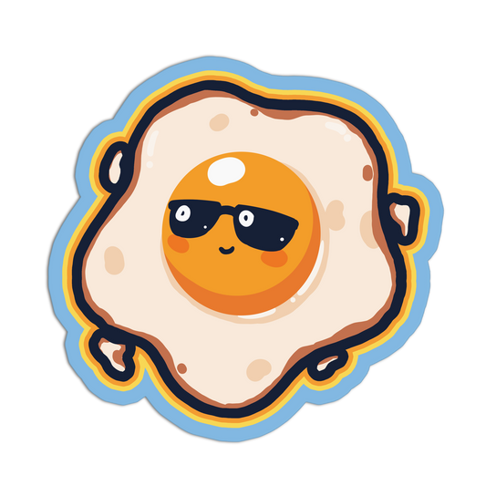 Diner Shades Breakfast Egg Stickers