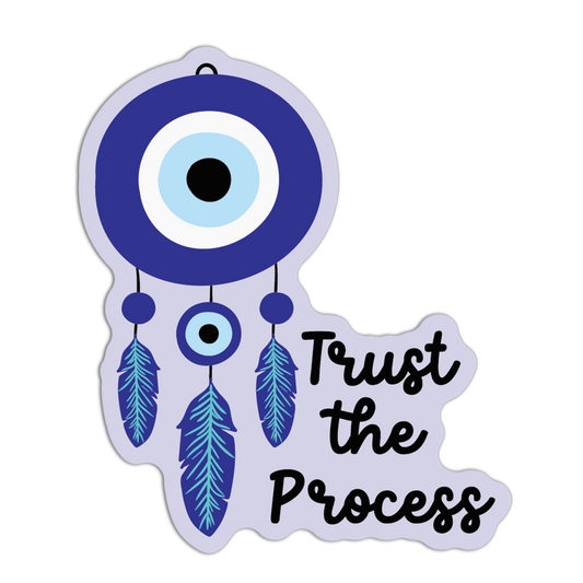 Trusting The Process Evil Eye Sticker