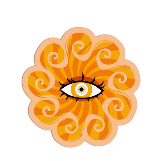 Hard Shell Evil Eye Sticker