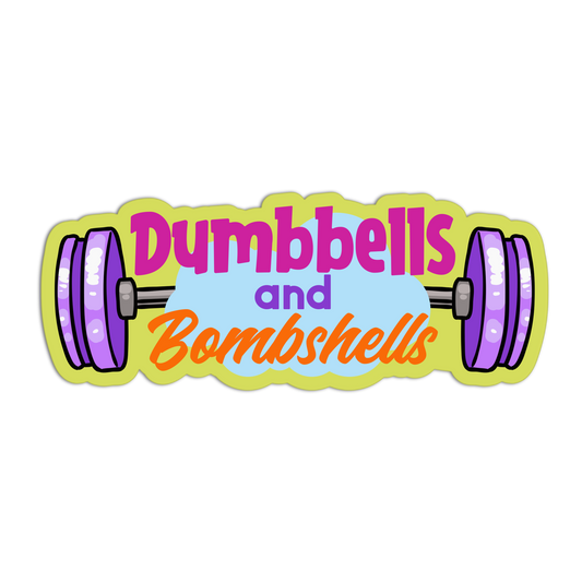 Dumbbells And Bombshells Exercise Sticker