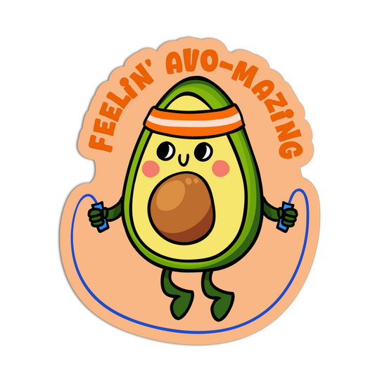 Feelin Avomazing Exercise Sticker