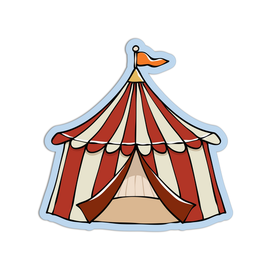 Circus Tent Fair Carnival Sticker