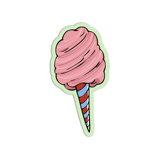 Cotton Candy Fair Carnival Sticker