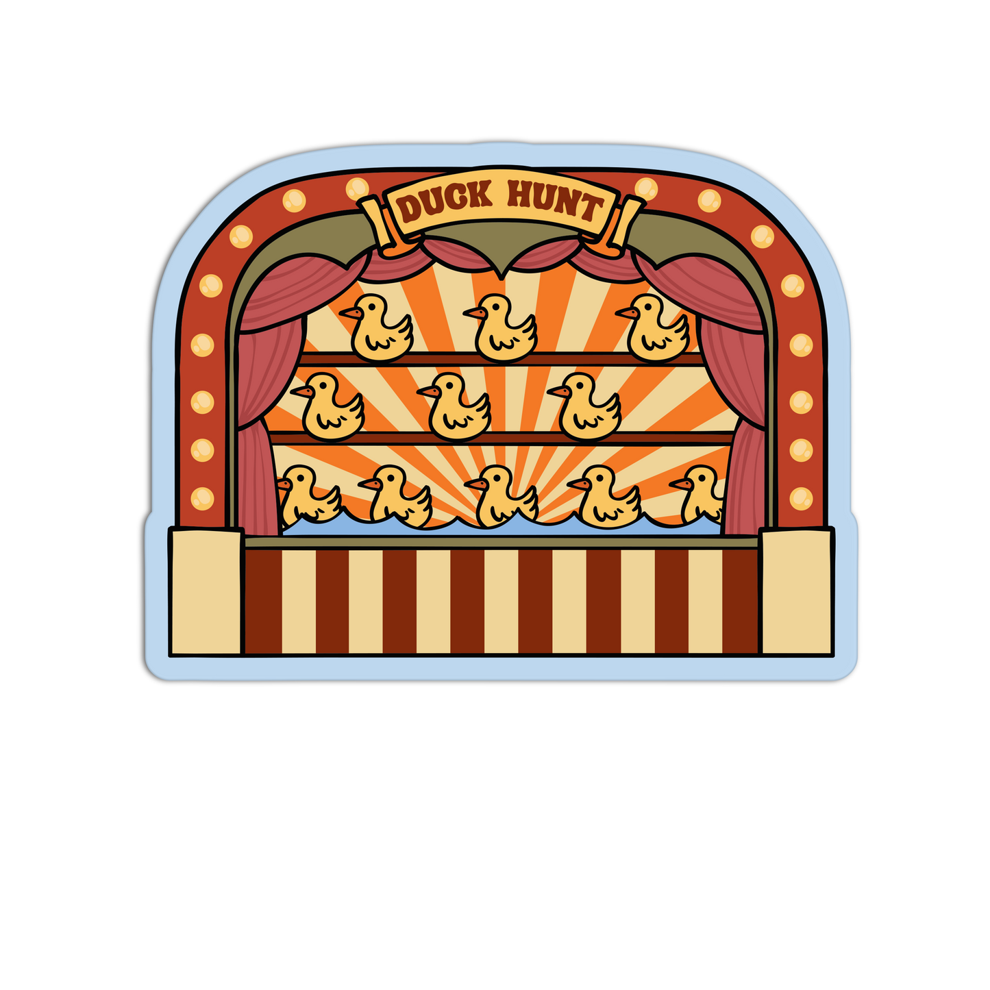 Duck Hunt Fair Carnival Sticker (Copy)
