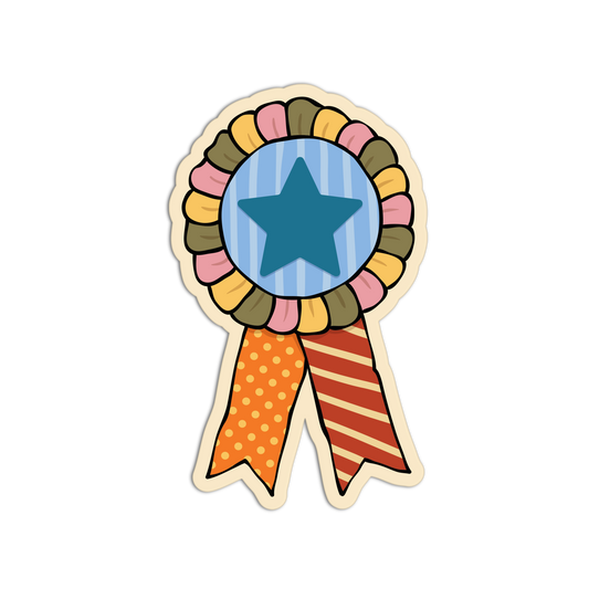 Award Ribbon Fair Carnival Sticker