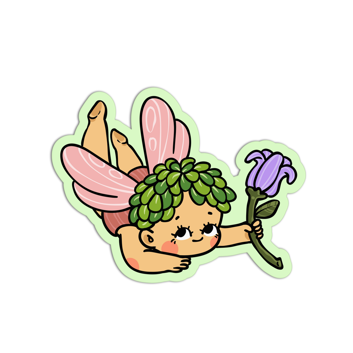 Floral Wand - Fairies Sticker