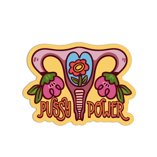 Pussy Power Feminism Sticker