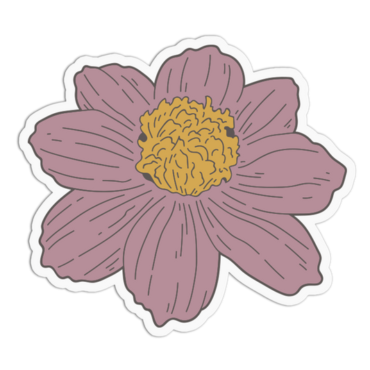Dusty Mauve Cosmos - Flower Sticker