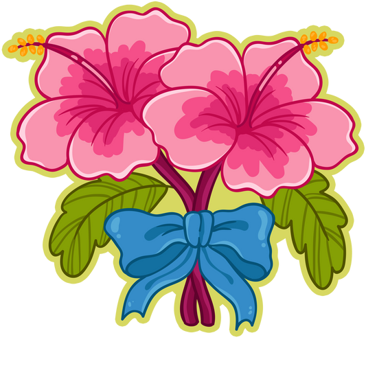 Hibiscus Flowers Stickers