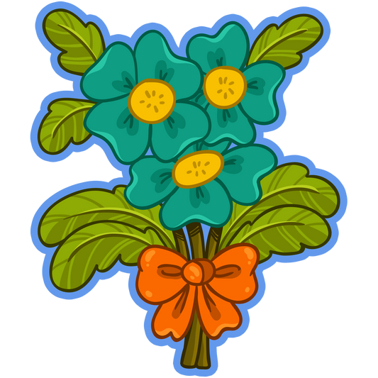 Mint Blossoms Flowers Stickers