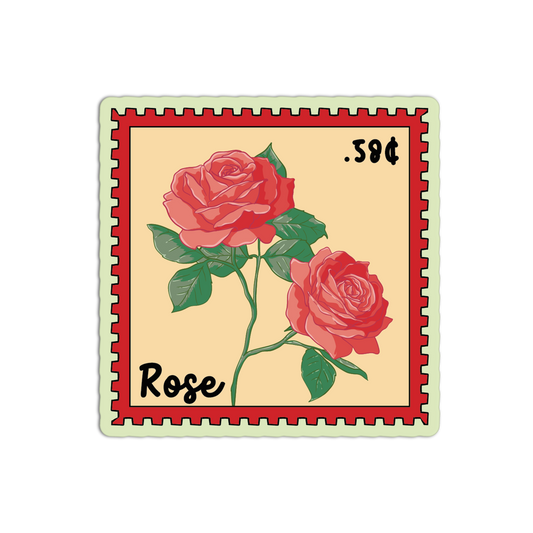 Velvet Rose Stamp Sticker