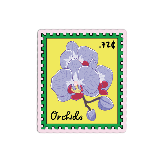 Orchid Oasis Stamp Sticker