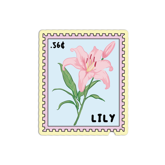 Lily of the Valley Stamp Sticker