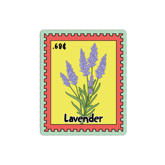 Heritage Lavender Stamp Sticker