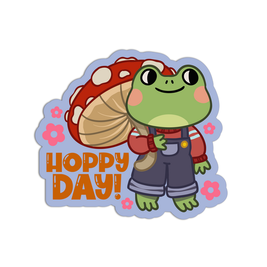 Hoppy Day! Frogs Sticker