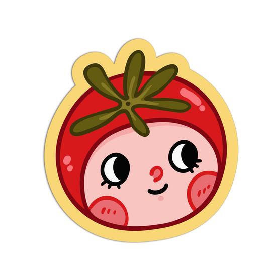 Tiny Tomato Tot - Fruit Heads Sticker