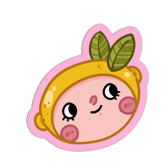 Zesty Lemon Friend - Fruit Heads Sticker