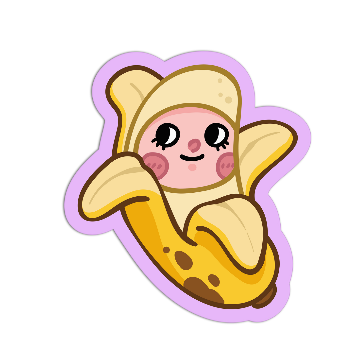Peeling Banana Buddy - Fruit Heads Sticker
