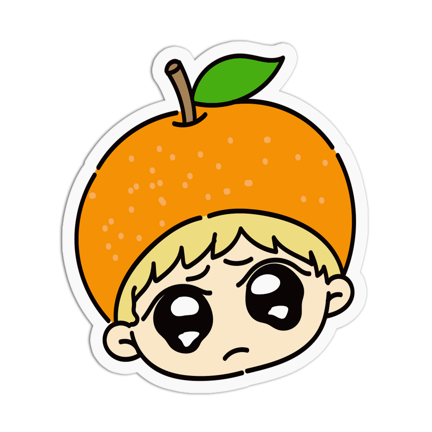 Sweet Orange Fruit Kids Sticker