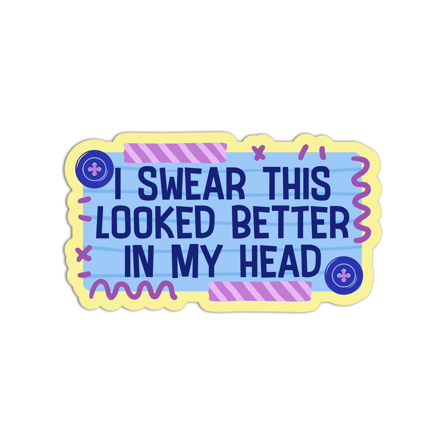 In My Head Funny Junk Journaling Stickers