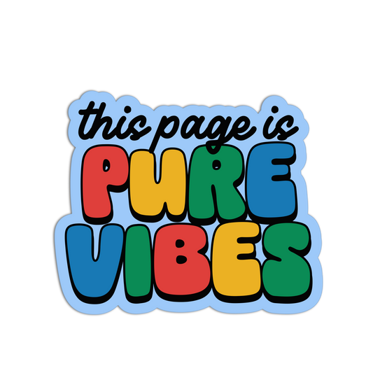 Pure Vibes Funny Junk Journaling Stickers