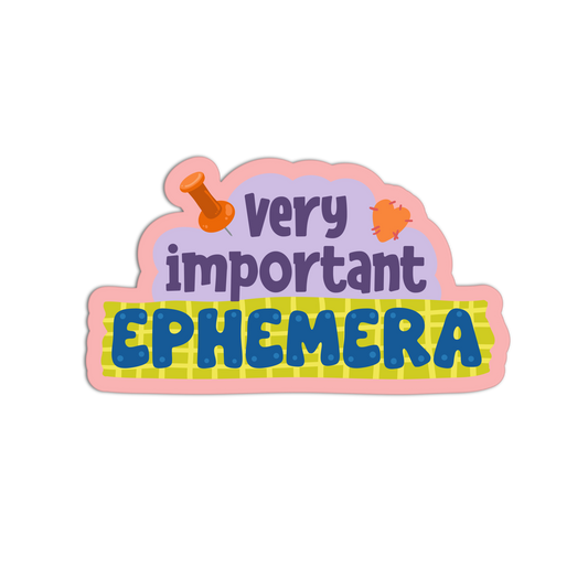 Important Ephemera Funny Junk Journaling Stickers