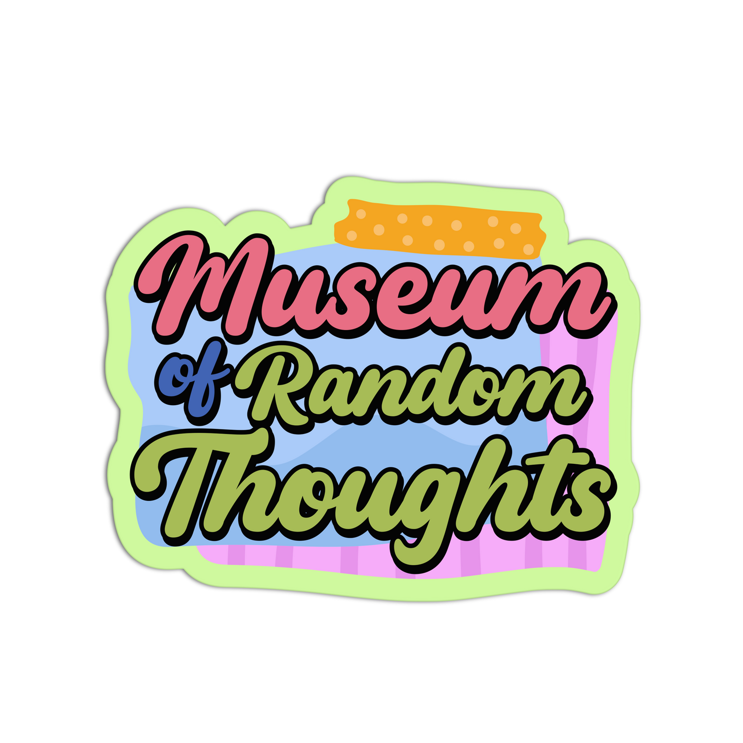 Random Thoughts Funny Junk Journaling Stickers